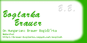 boglarka brauer business card